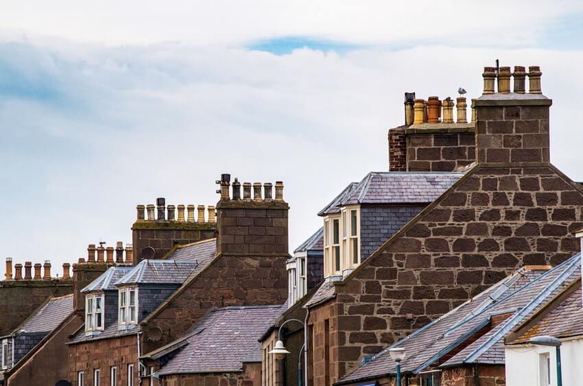 Houses in winter